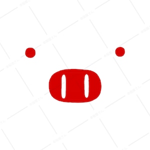 ブタ デカ顔T 手描き デカ顔 おバカな fc01 Tシャツ アニマル おもしろ プレゼント ギフト