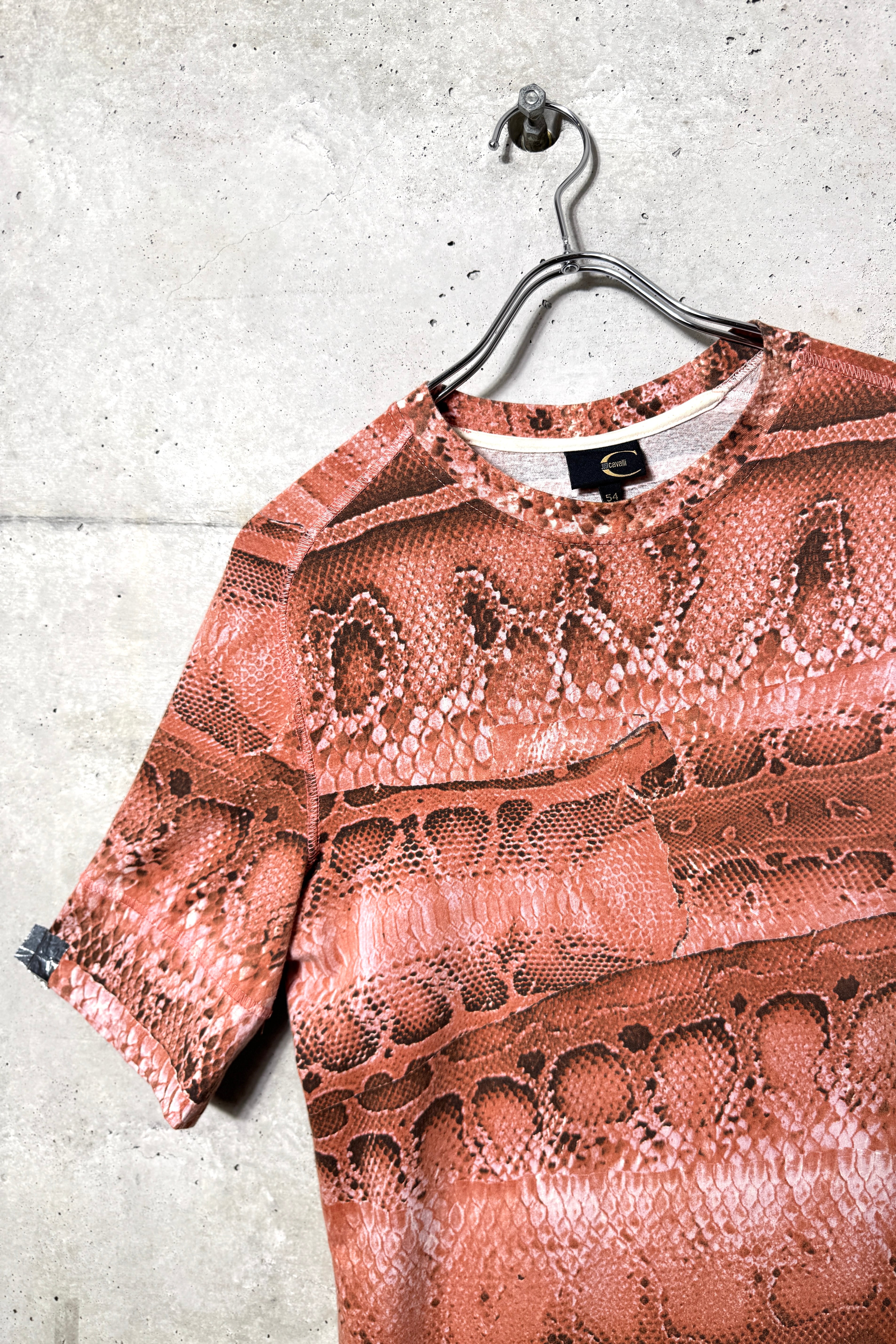 "JUST CAVALLI" python pattern Tshirt