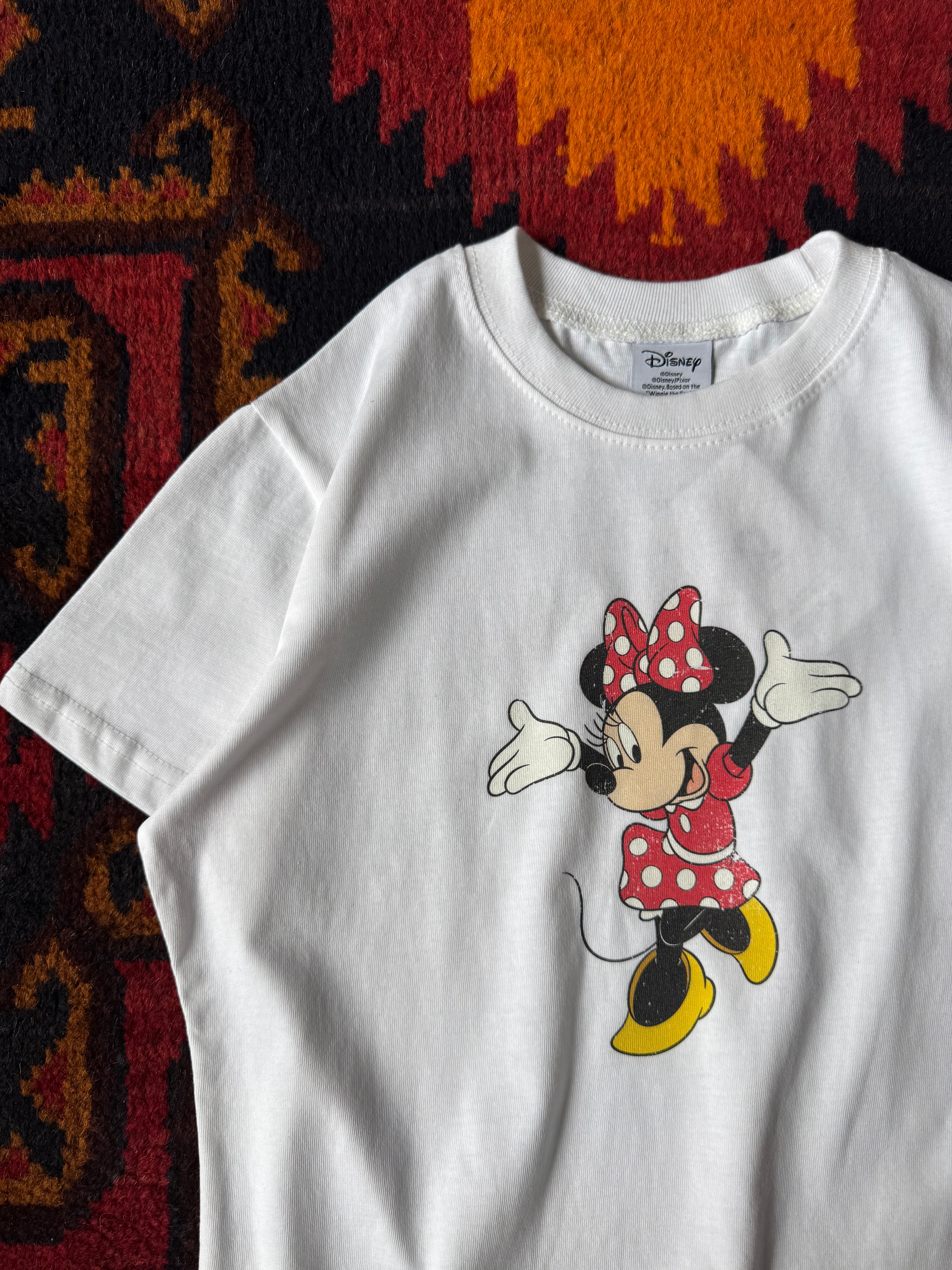 クロップド Minnie  Tee (ホワイト）  1028