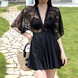 水着 スイムウェア レディース ワンピース 二の腕カバー 半袖 レース シースルー かわいい 大人可愛い きれいめ シンプル カジュアル ナチュラル ゴージャス 華やか 大人っぽい おしゃれ お洒落 レトロ 主役級 存在感 キュート ガーリー 個性的 クール モード系 スタイリッシュ モダン かっこいい セクシー リゾート 旅行 温泉 プール 夏 海 美脚 脚長 着痩せ スタイルアップ 高見え 格上げ モテ 体型カバー インスタ映え 日除け スタイルカバー こなれ感 2XL 3XL M L XL ブラック