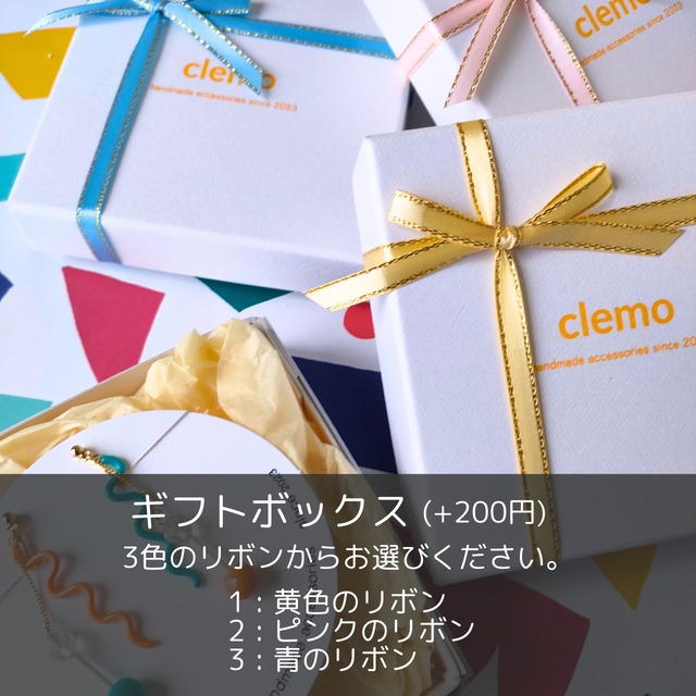 まるたままる フクシア/コバルト【ピアス/イヤリング】