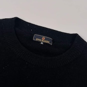 カシミヤ100% PINO BAZZO ピノ バッツォ ニット セーター M/ブラック メンズ