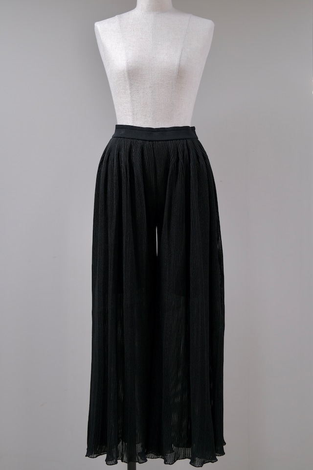 【CFCL】HYPHA LUCENT WIDE PANTS - black -