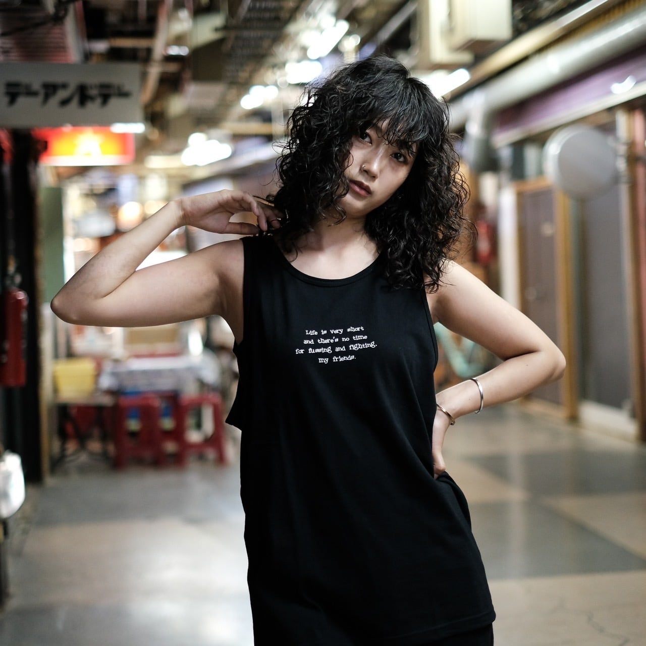 JL Tank Top Black | RatHearts