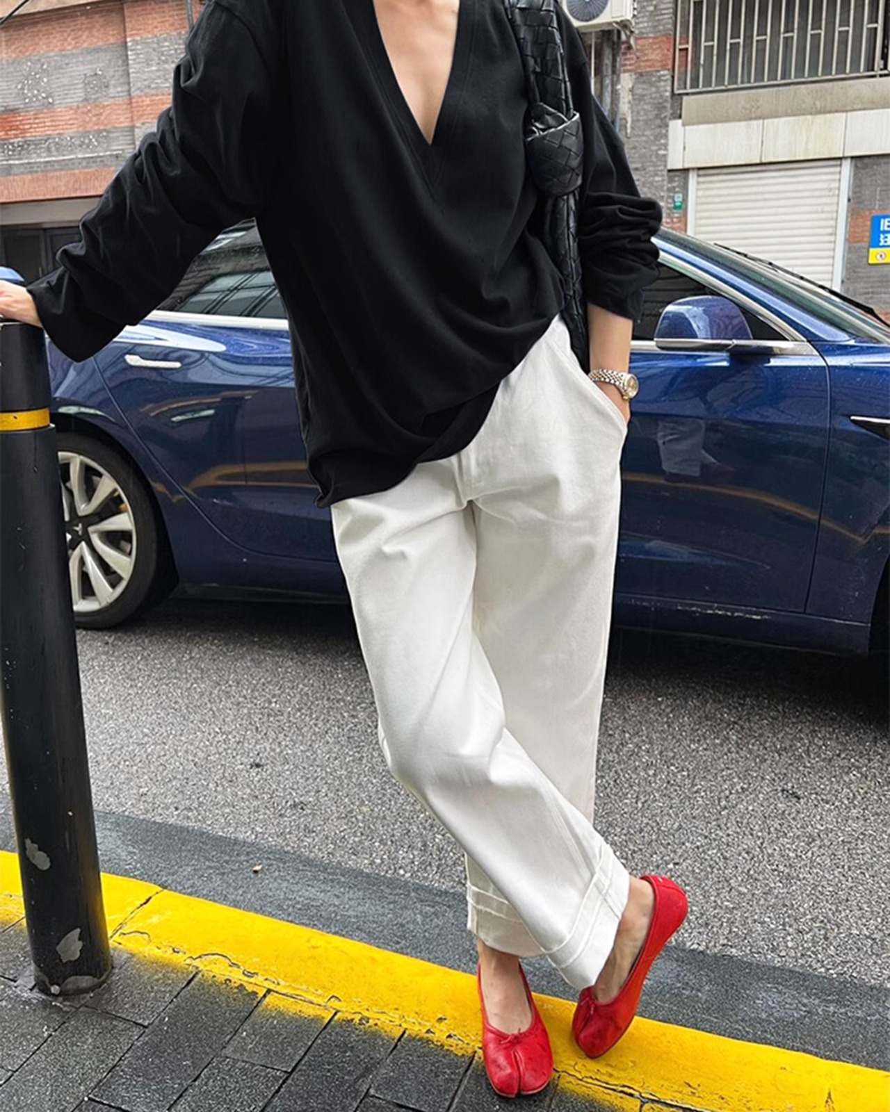 ディープVリラックスシャツ A0512 - 6