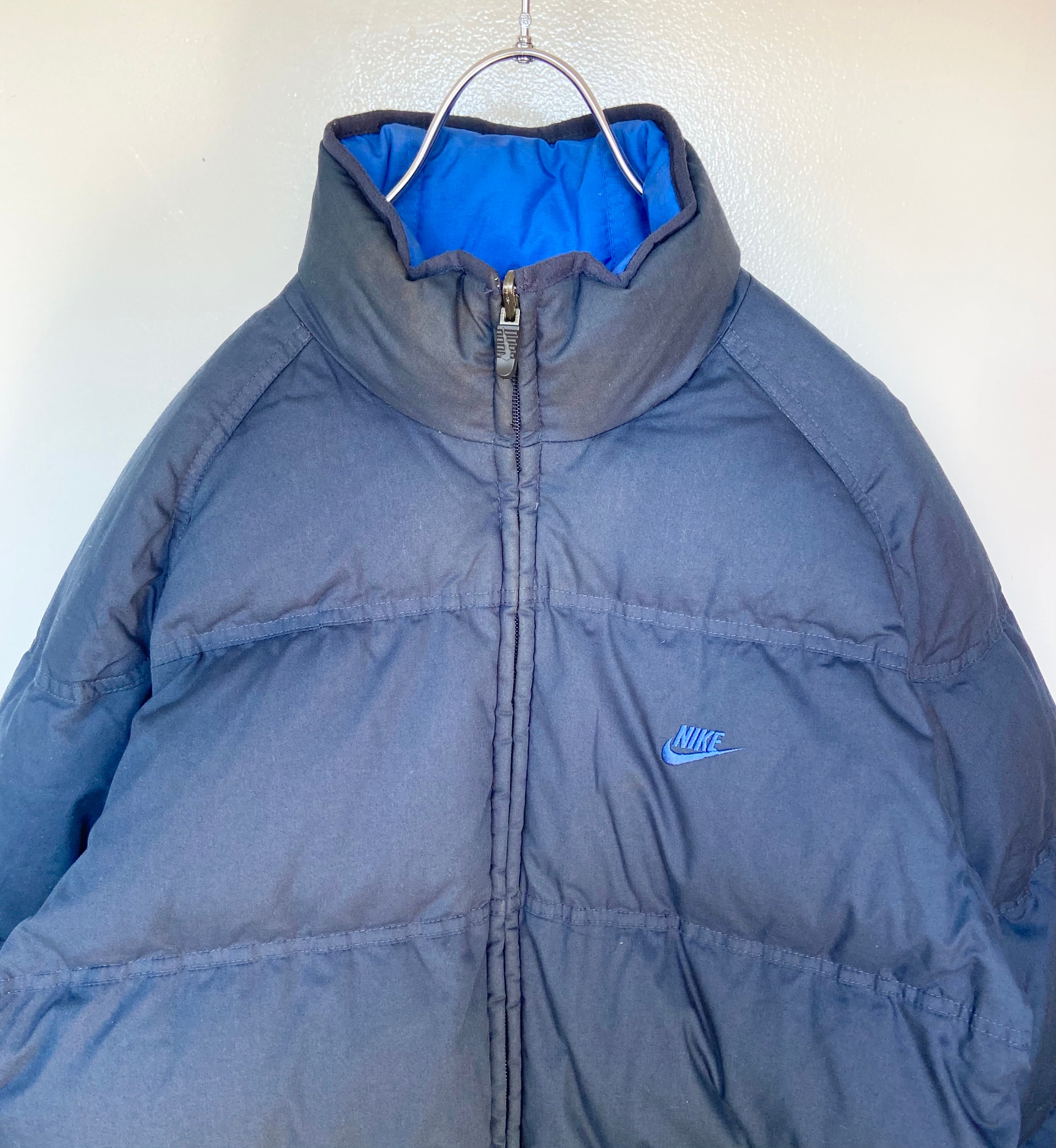 古着 NIKE/ナイキ 中綿ダウンジャケット リバーシブル　刺繍ロゴ アウター