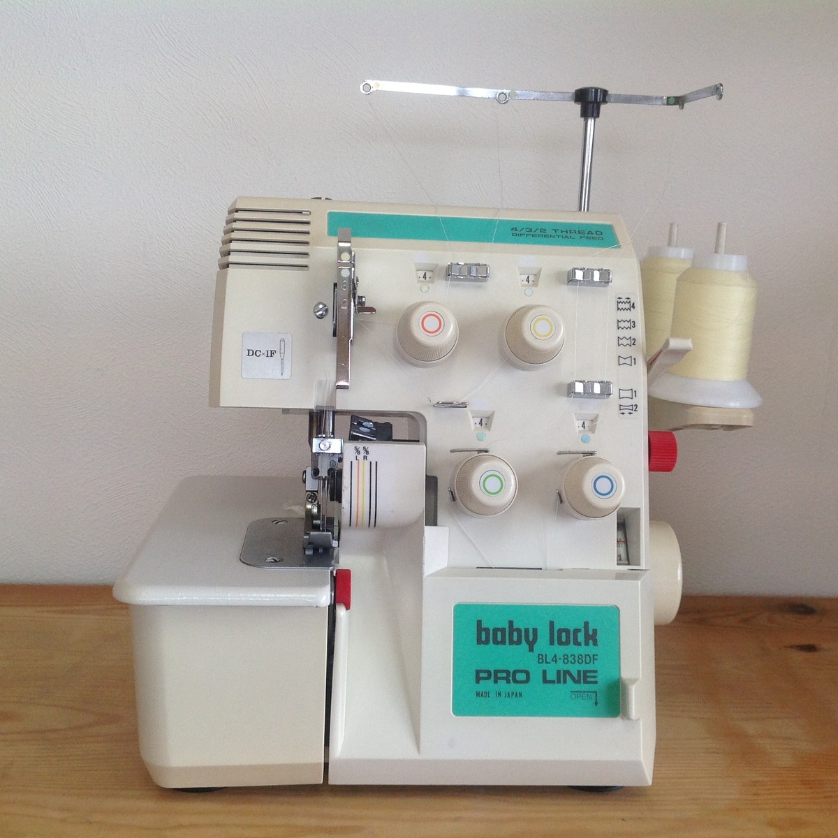 ベビーロック ロックミシン BL4-838DF 2本針4本糸 差動送り付 中古  