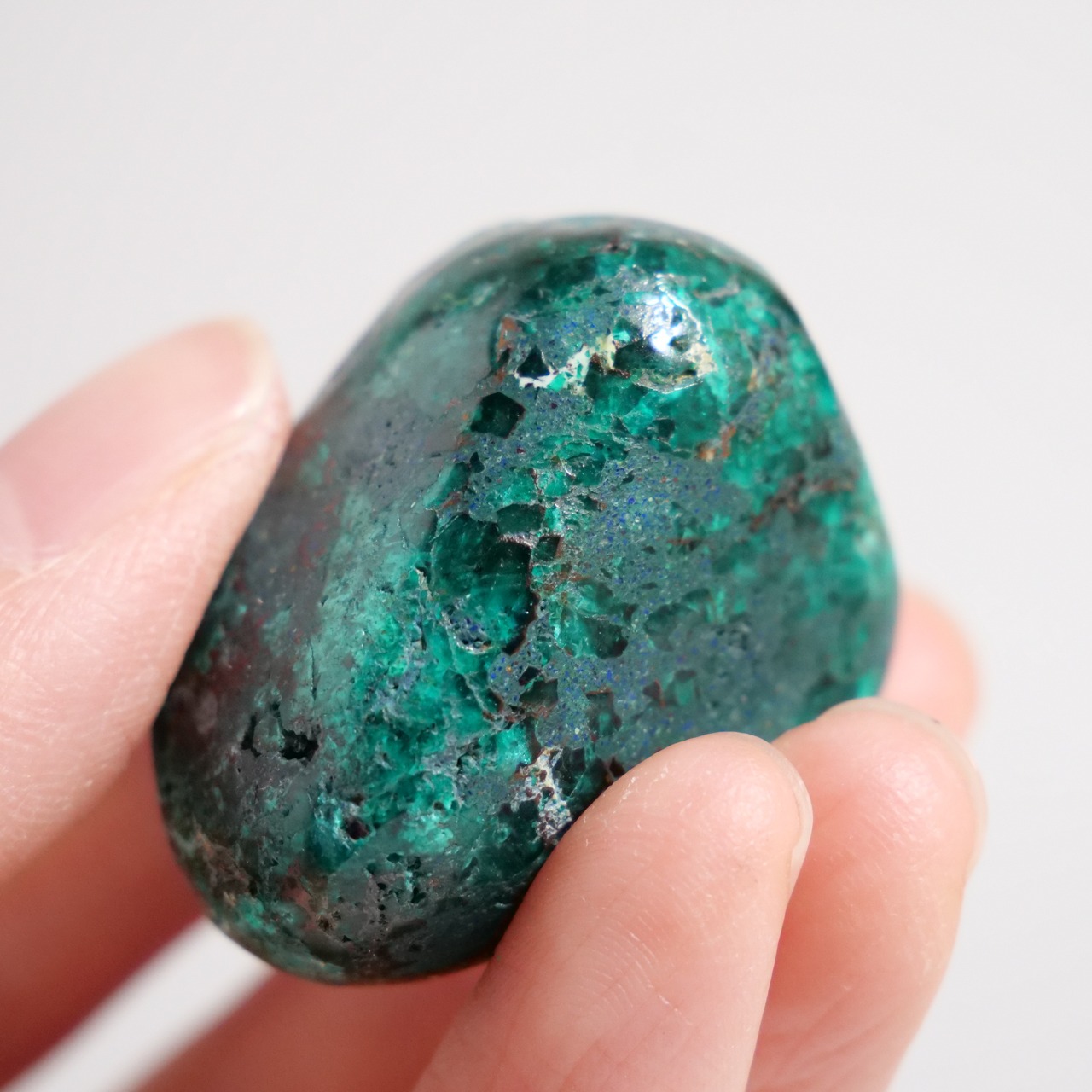 ダイオプテーズ / タンブル 握り石【D】