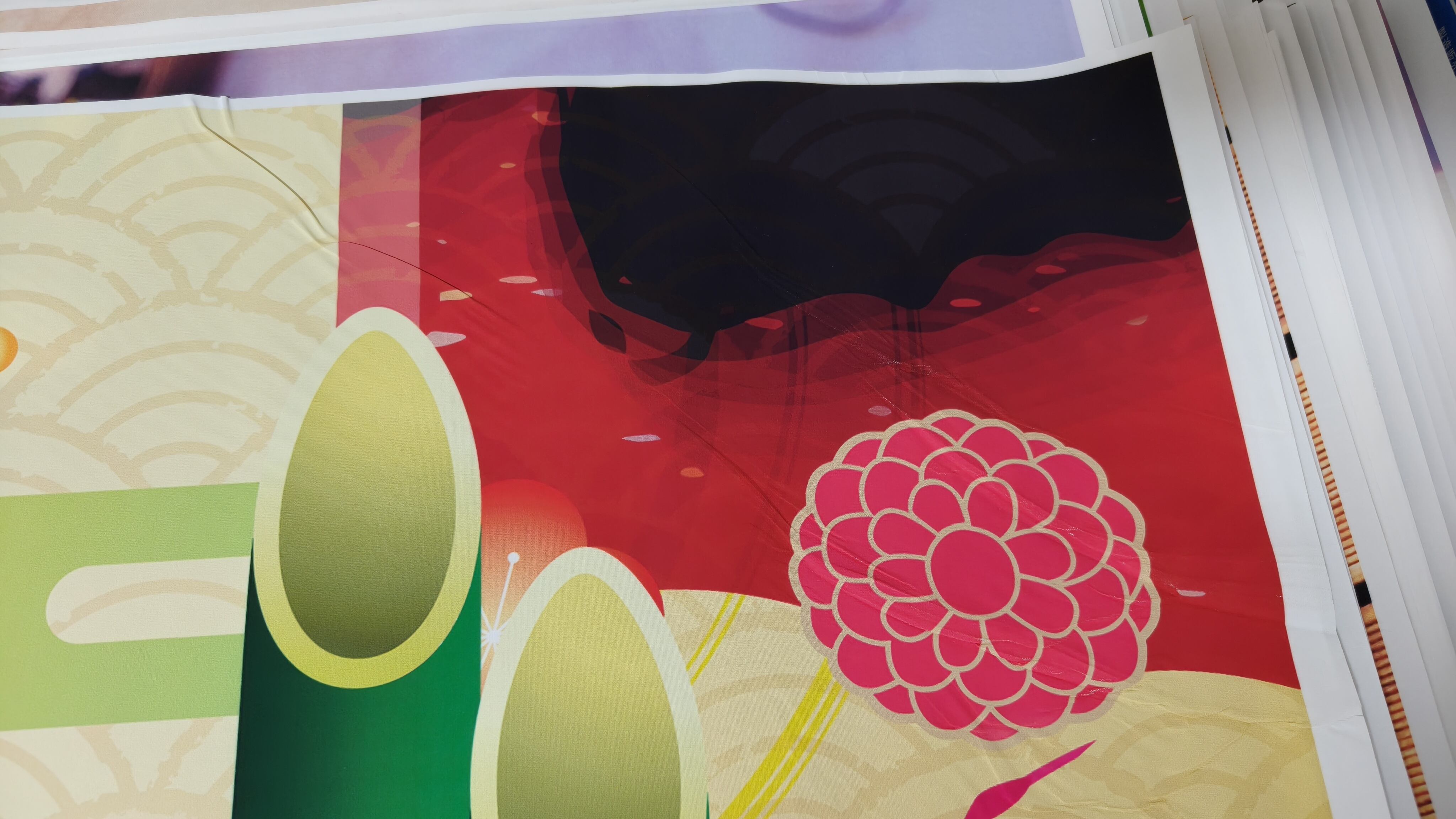 背景布 【 お正月C 】門松、しめ縄、しめ飾り、桜、梅の花、襖 | みみ