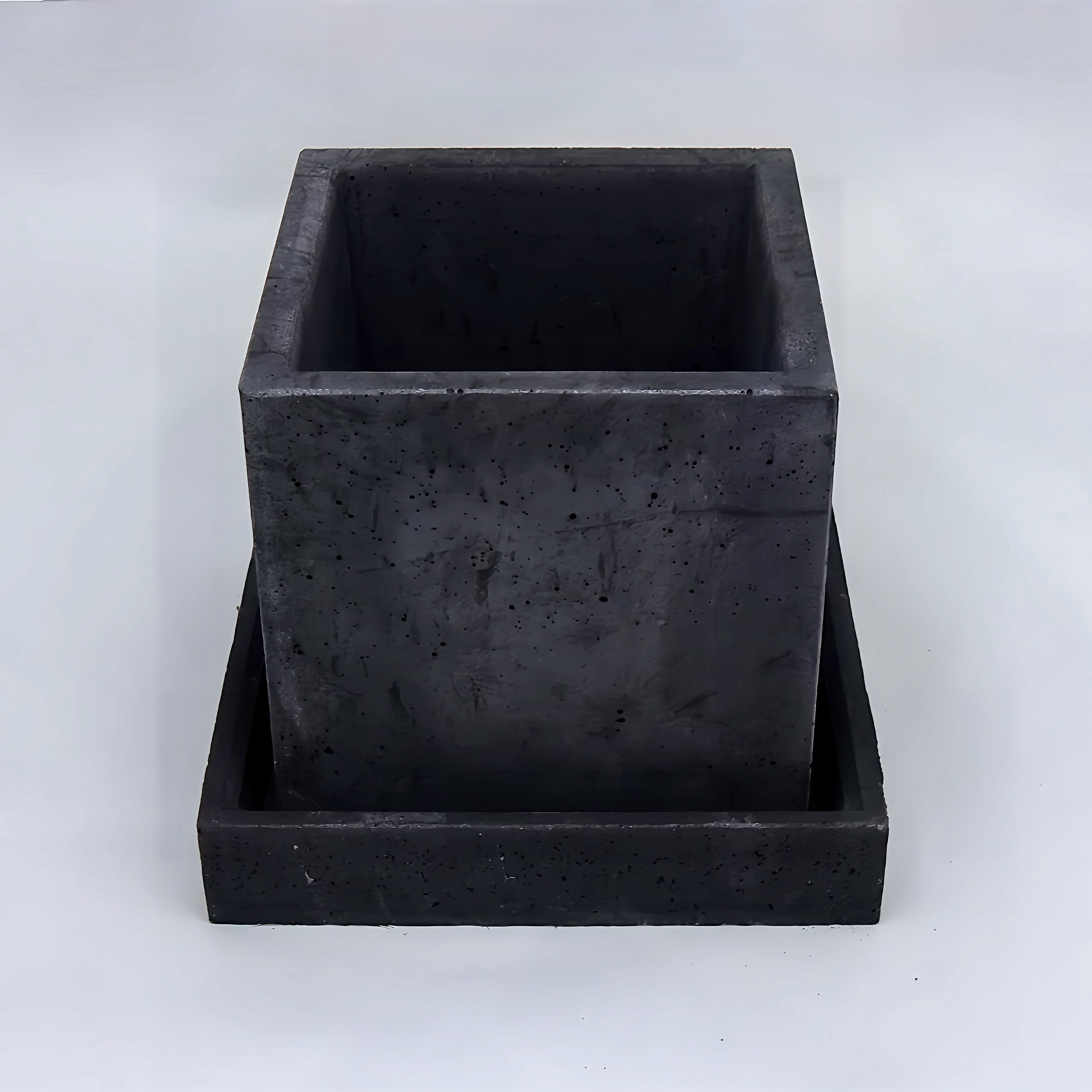 コンクリートプランター 正方形 L セット ガーデニング インテリア