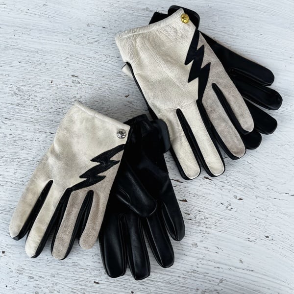 VIN&AGE VG24A-NS レザーグローブ アイボリー Lサイズ 新品 VIN＆AGE VG24A-NS レザーグローブ アイボリー/ゴールド XL