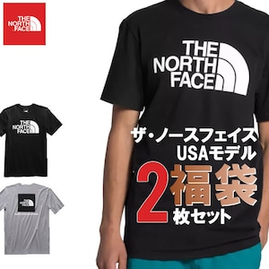 The North Face USAモデル ノースフェイス Tシャツ 2枚セット お楽しみ 福袋 本場カリフォルニアから【ad1414】