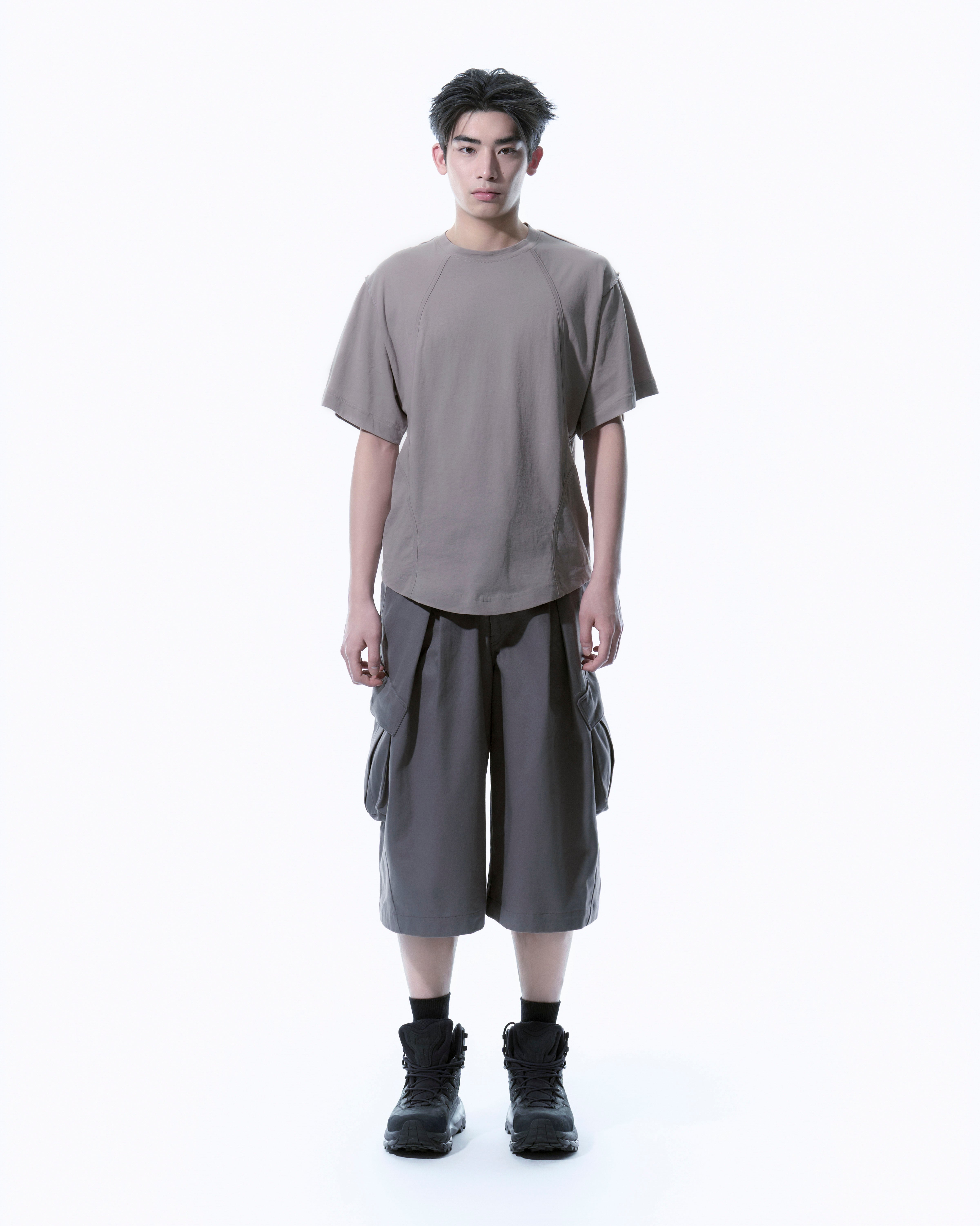 SAN SAN GEAR] ROLLABLE T-SHIRT [LIGHT PURPLE] 正規品 韓国ブランド