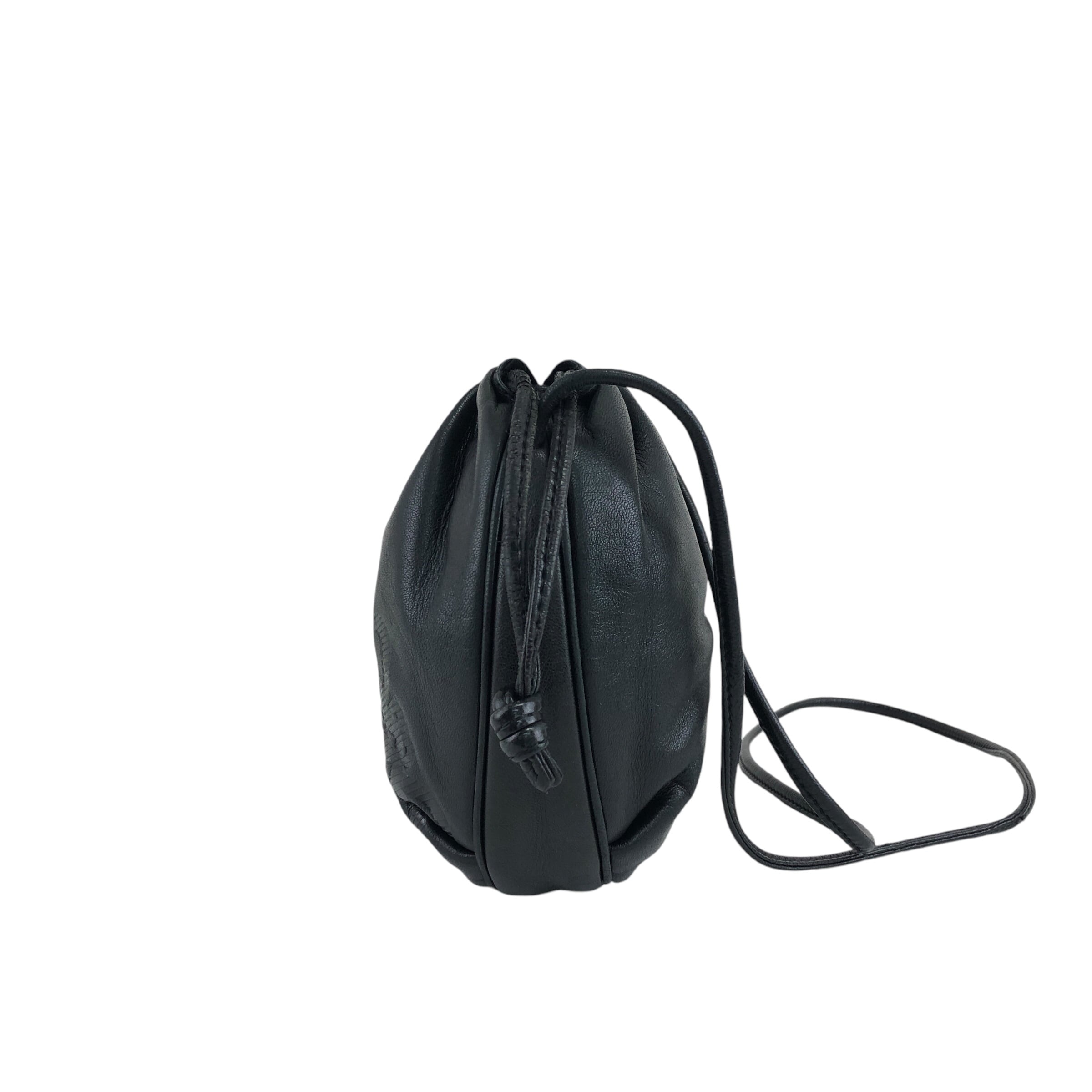 LOEWE ロエベ ショルダーバッグ ブラック アナグラム ナッパレザー