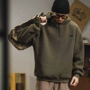 Half zip boa hoodie 1190