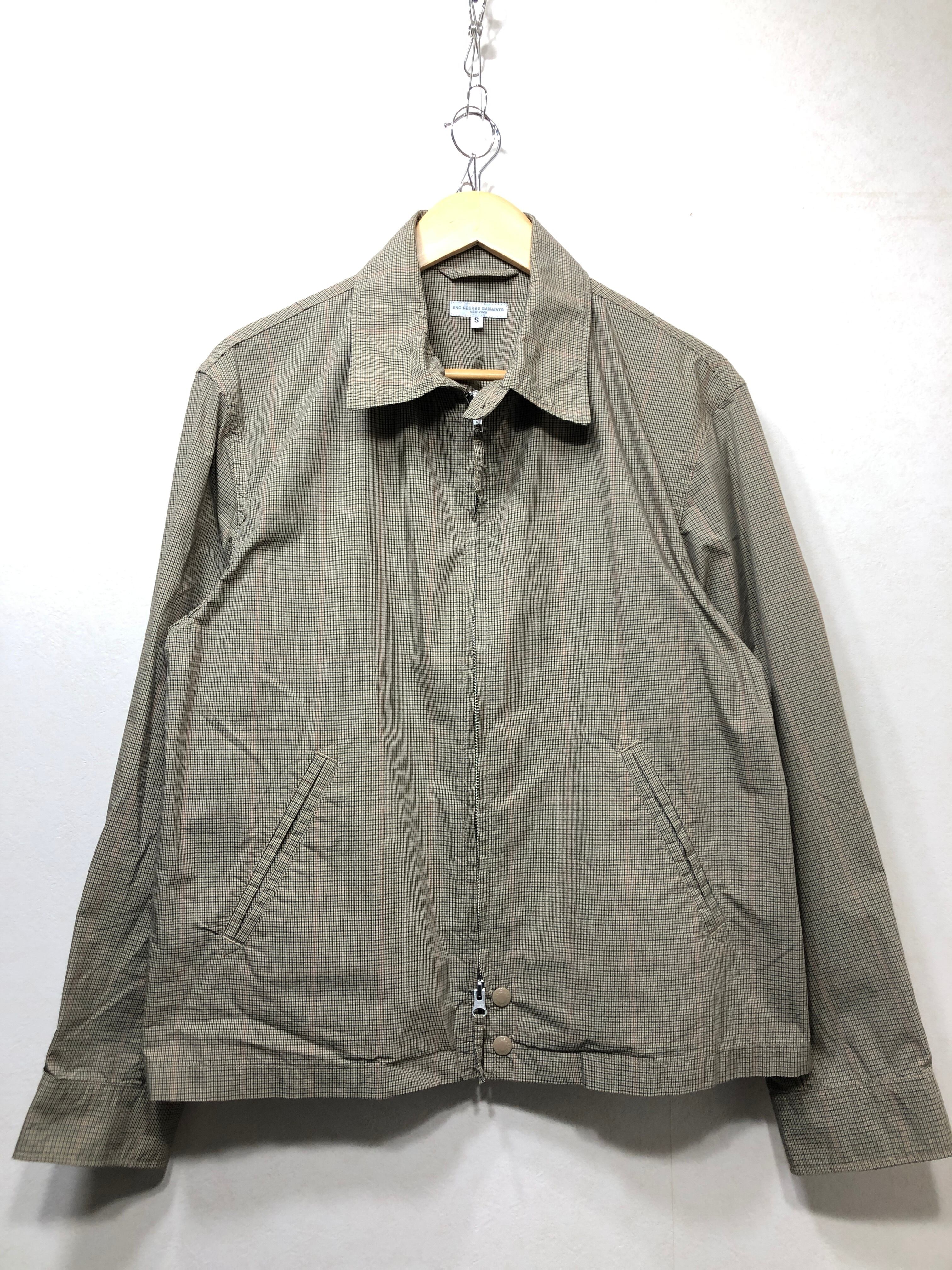 070321● ENGINEERED GARMENTS CLAIGTON JACKET S ジップ チェック ジャケット | workaholics  powered by BASE