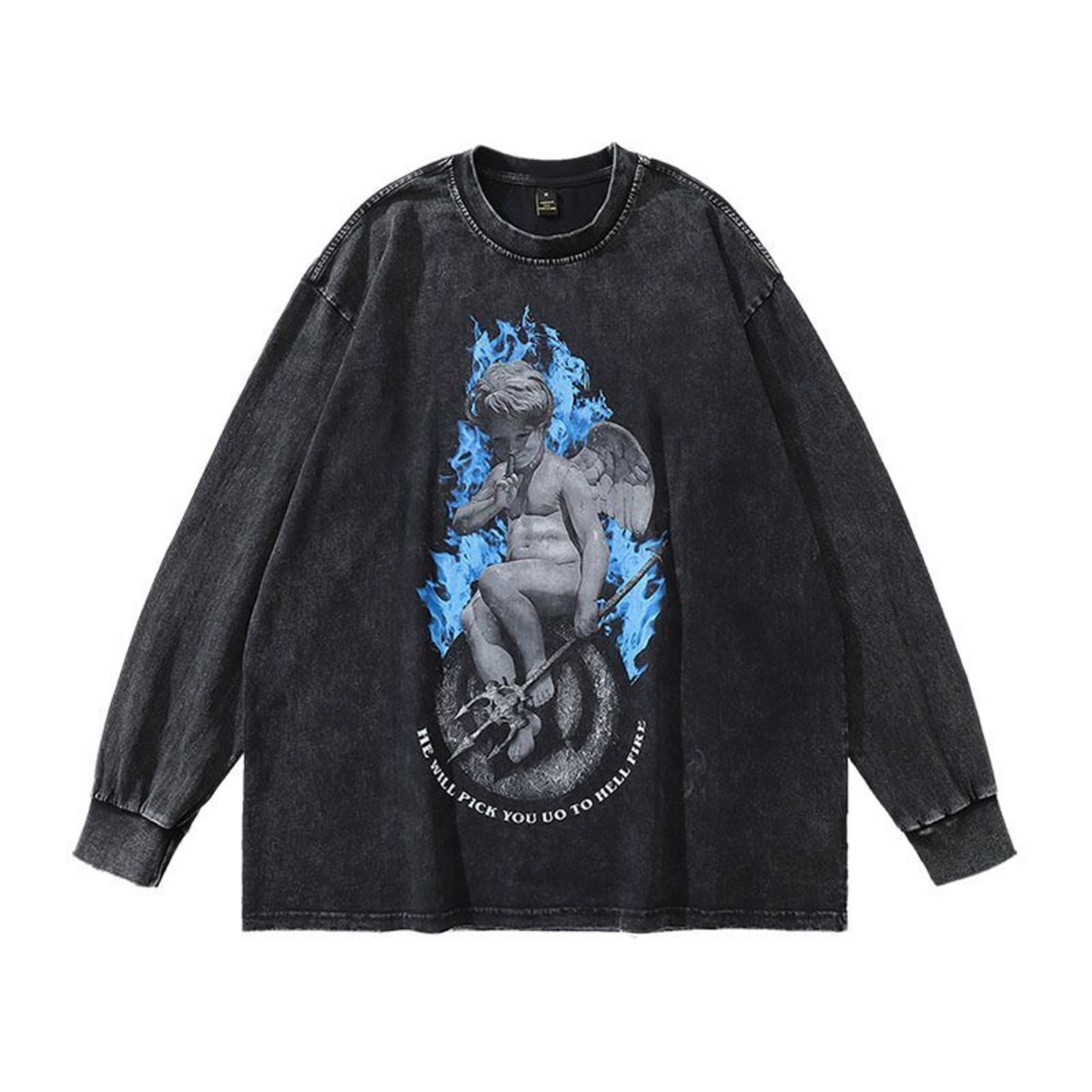 VINTAGE ストリート 海の子 ロングTシャツ T419