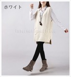 レディース服 Vネック ニットロングベスト おしゃれ  春秋 上品 薄手 Vネックニット 大人カジュアル コーディガン 体型カバー きれいめ ニットワンピース 女性 きれいめ 通勤 リラックス デイリー カジュアル　cw-a-5074 SA
