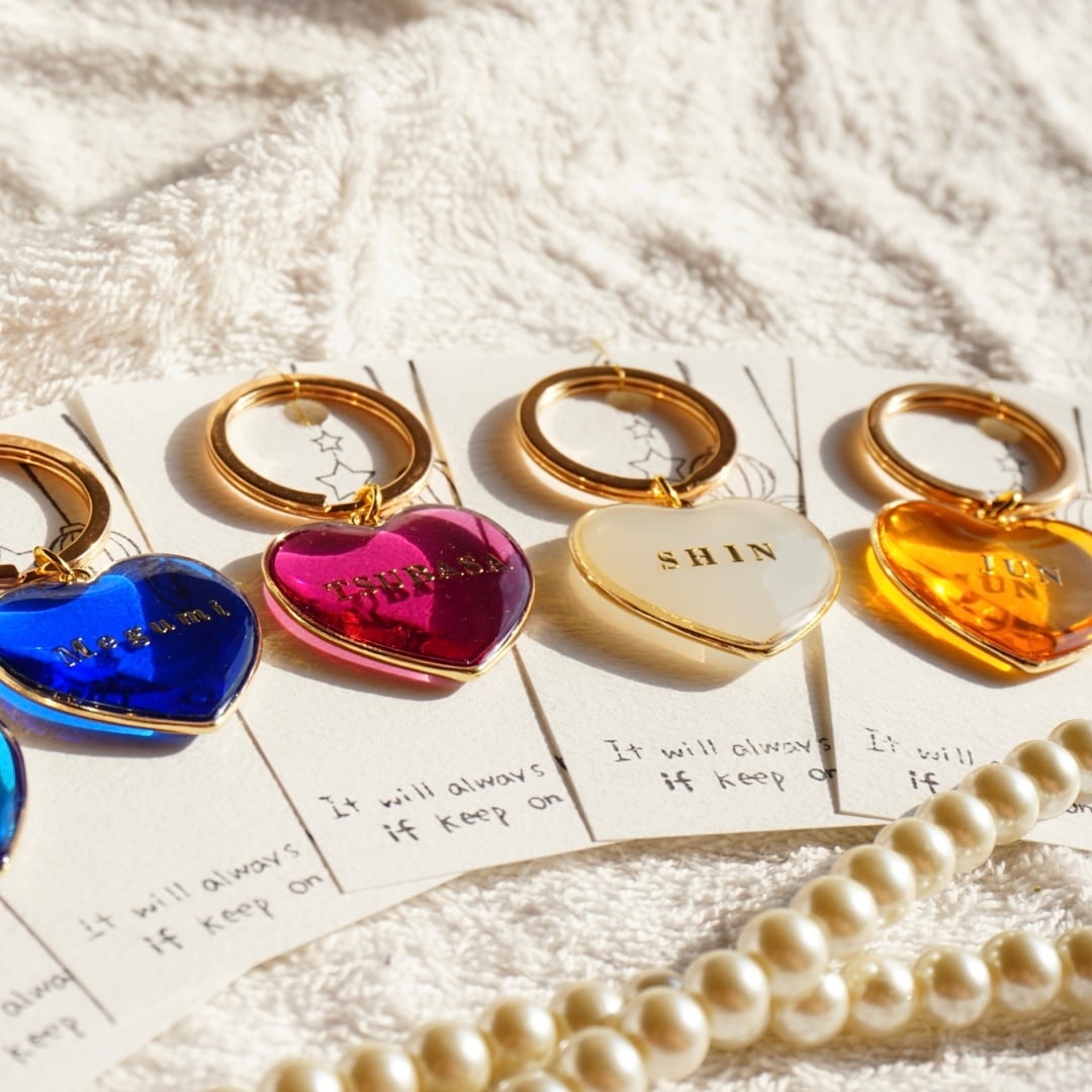 名前・文字入れ】ハートフレームキーホルダー | Miyuka-みゆか-