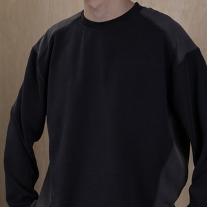 コントラストカラーワッフルロングTシャツ　0812