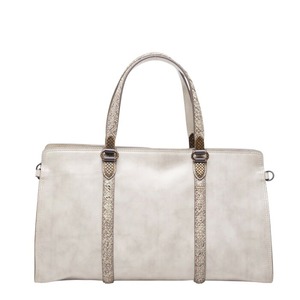 ボッテガヴェネタ イントレチャート ハンドバッグ アイボリー ベージュ ゴールド レザー レディース BOTTEGAVENETA 【中古】