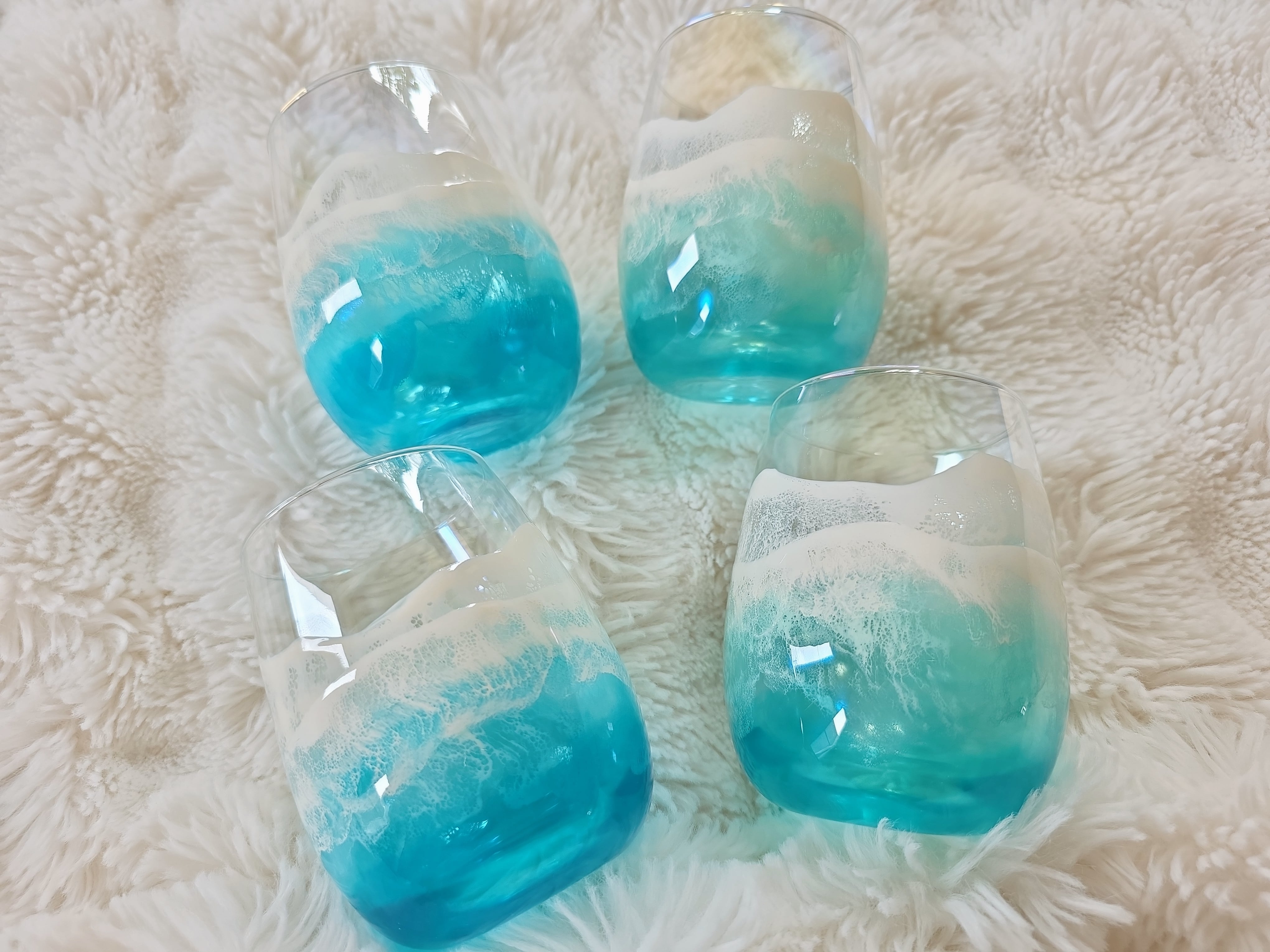 517.オーシャンレジンアート 海のグラス
