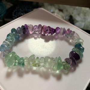 細石グラデーション☆フローライトブレスレット