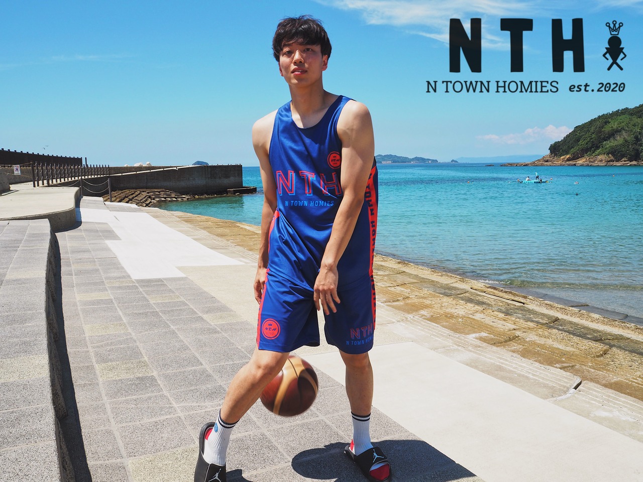 “NTH PRACTICE PANTS” colour Nevy×Red×Deepblue - 6