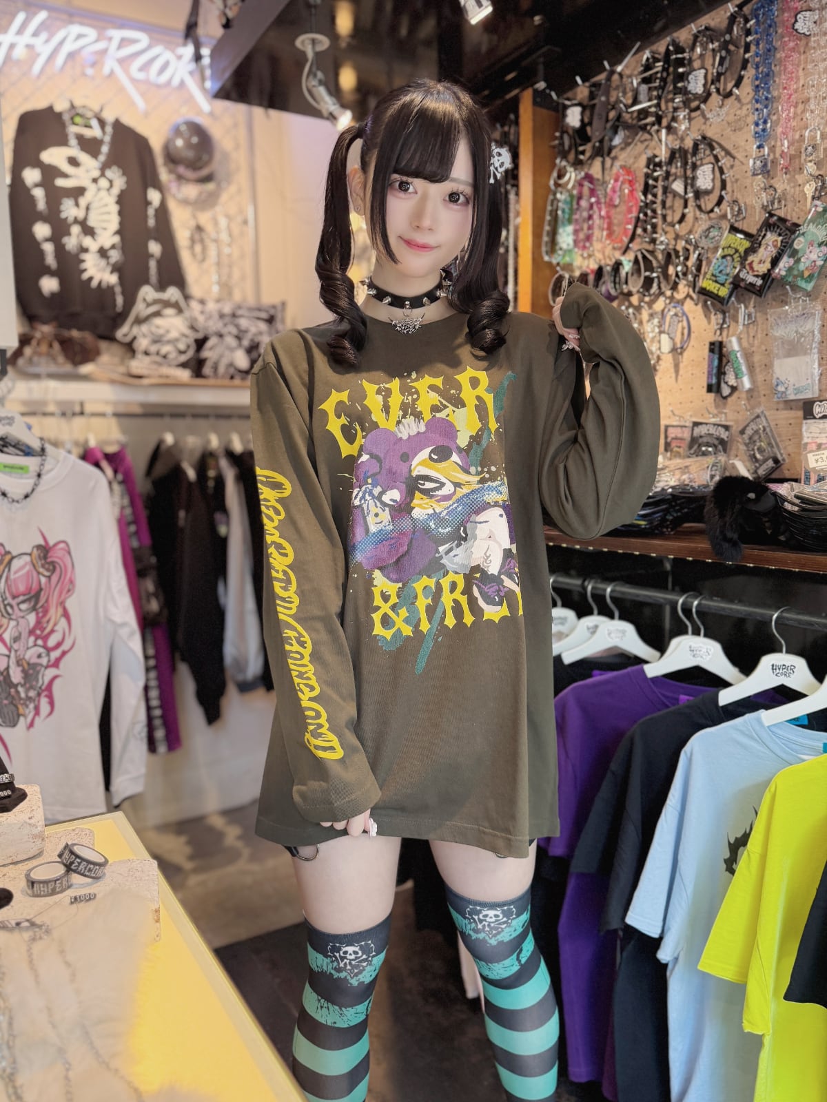 LEMONeD x HYPERCOREコラボレーション〈EVER&FREE〉ロングスリーブT