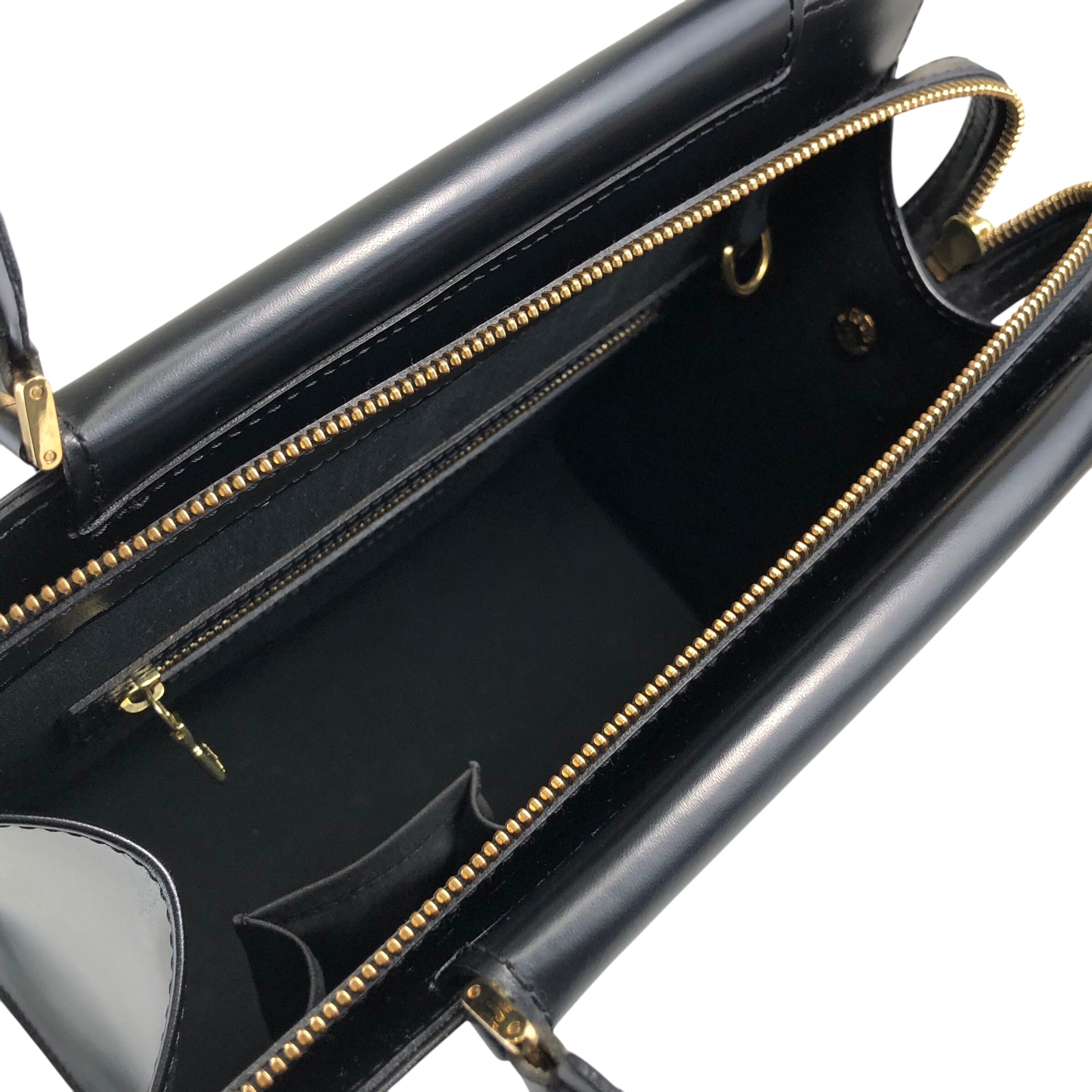 LOUIS VUITTON ルイヴィトン エピ ハンドバッグ ブラック レザー