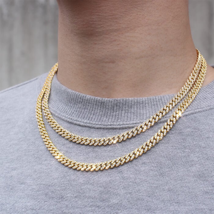6mm Iced Out Miami Chain Necklace MN1-19 | MALIARE