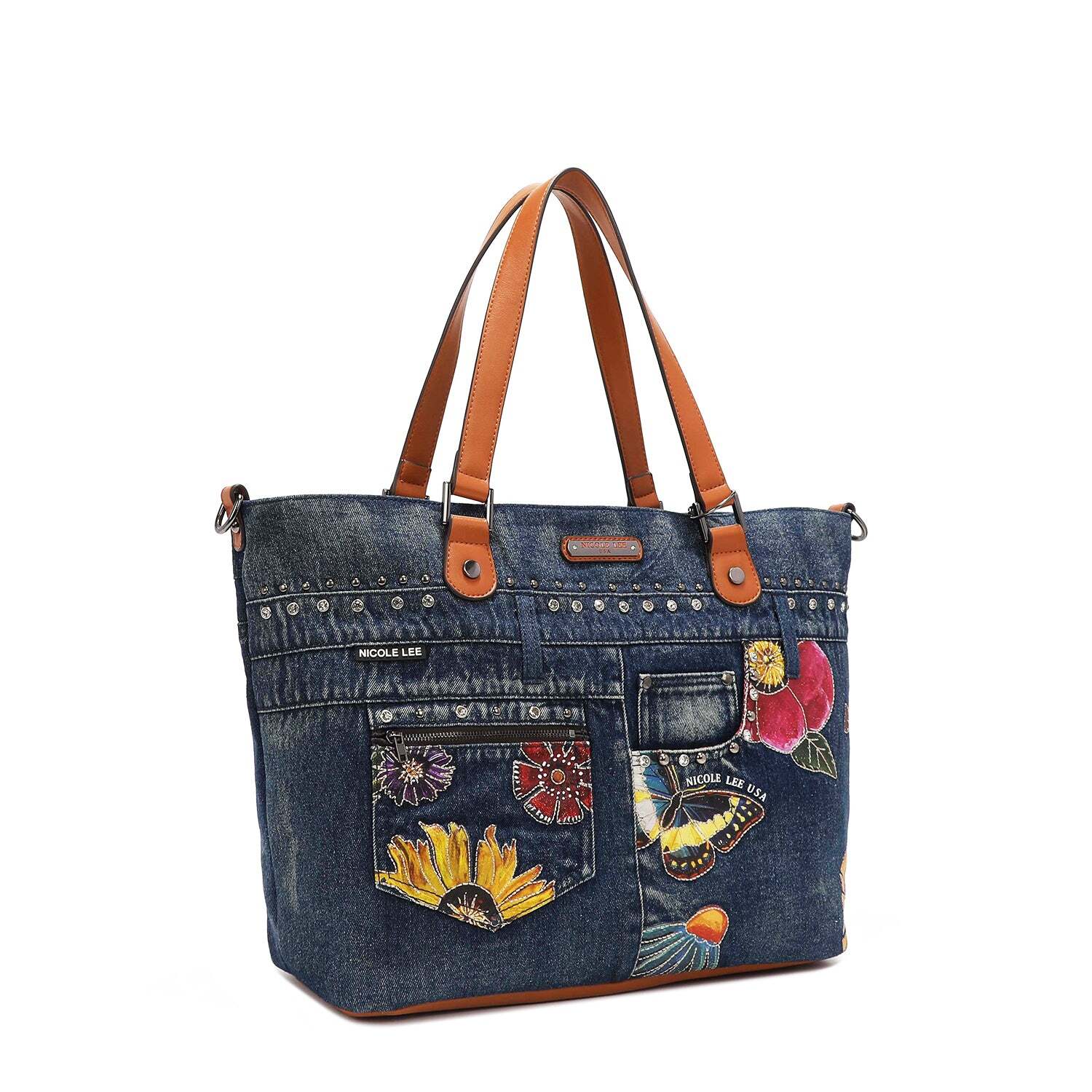 送料無料♡ 〜BUTTER FLOWER DENIM〜デニムトート☆Instagramクーポン
