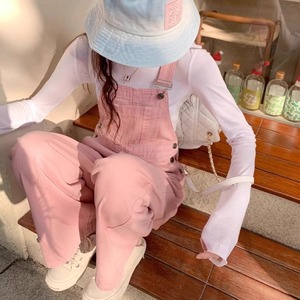 Pink cute overall　RW0826