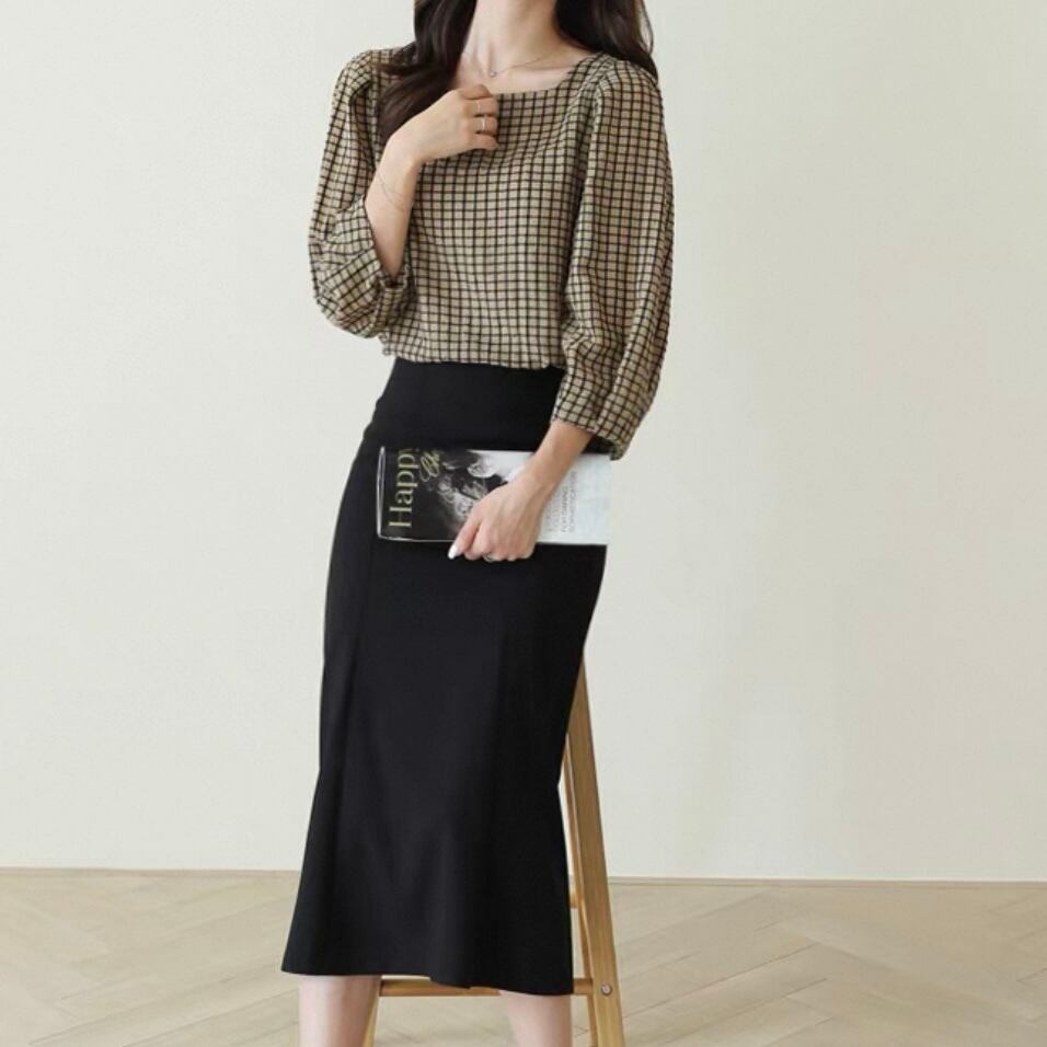 エレガントなフィッシュテールスカート YH8926
