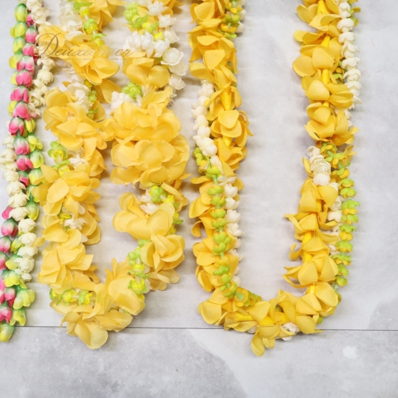 フラダンス 小物 まとめ売り 全8点 セット レイ ピカケレイ イリマレイ 花 白 黄 緑 タヒチアン フラ ダンス ステージ イベント アクセサリー ネックレス 飾り ホワイト系 イエロー系 オレンジ系 ピンク系