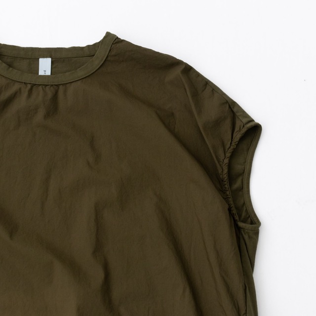 プリット prit ハイゲージ天竺×タイプライター 切替スリーブレスワンピース(P92442)全4色