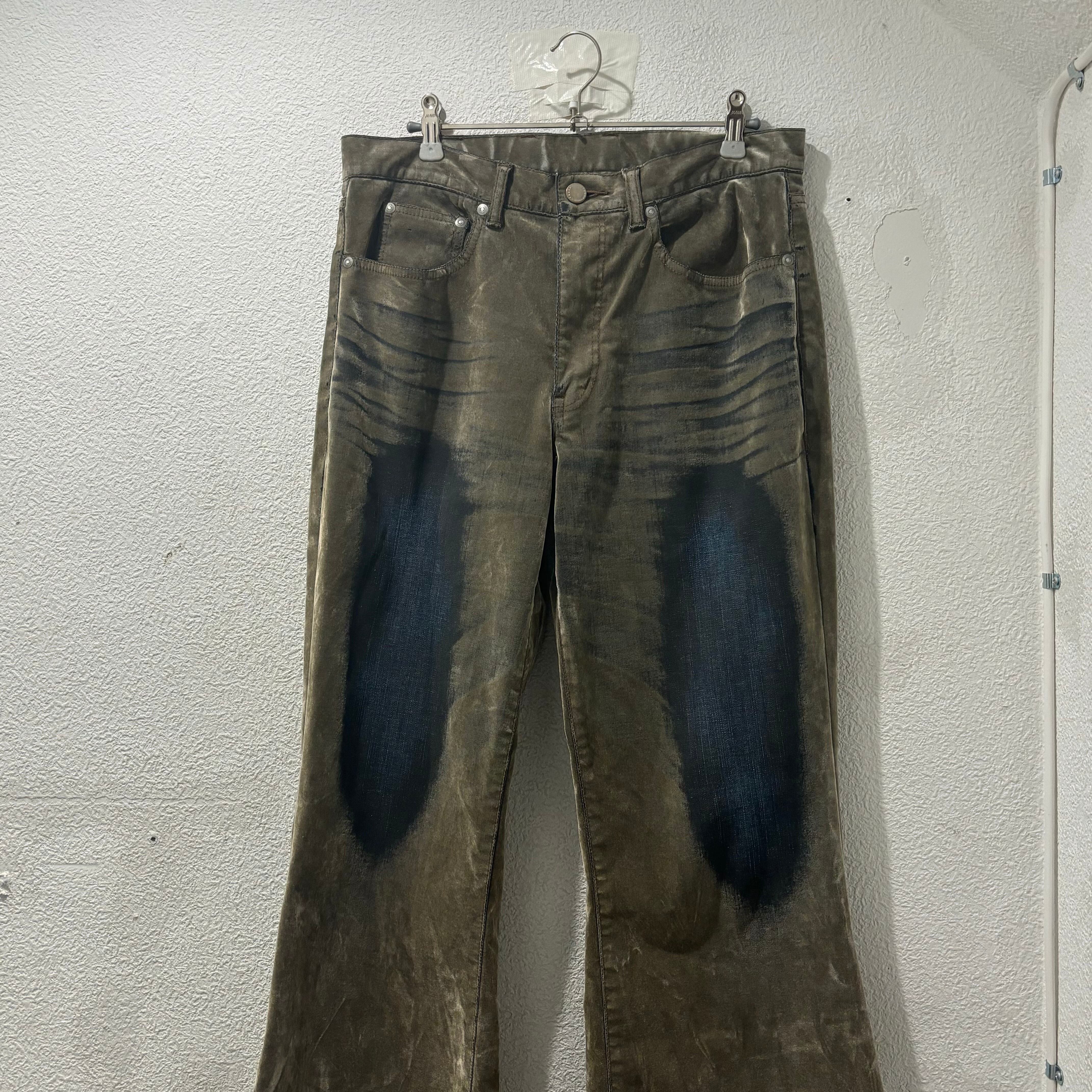 TAAKK 21aw ベルベットフレアデニム サイズ1