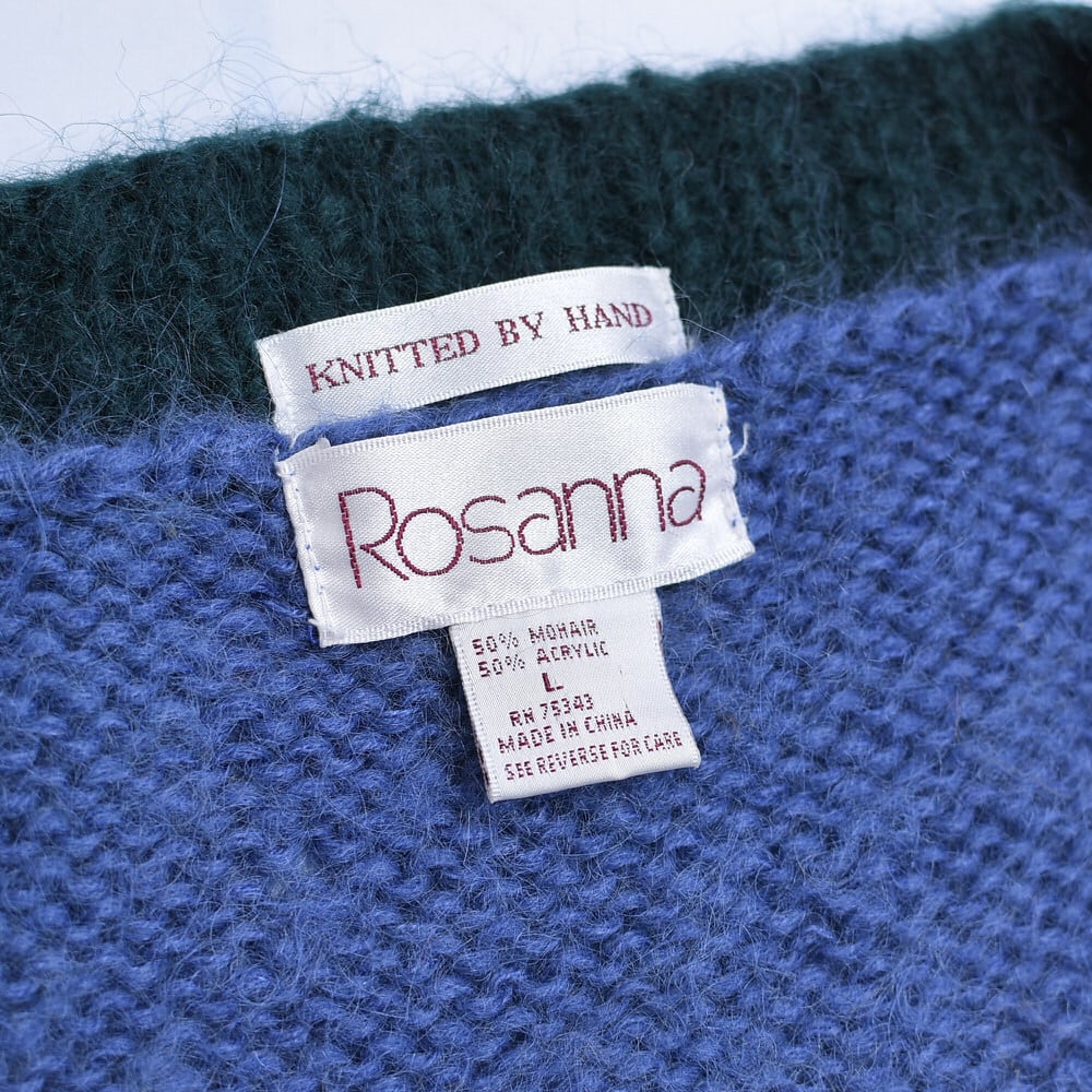 90s Rosanna ボタニカル柄 ハンドメイド ジャガードデザイン 90s Rosanna ボタニカル柄 ハンドメイド ジャガードデザイン