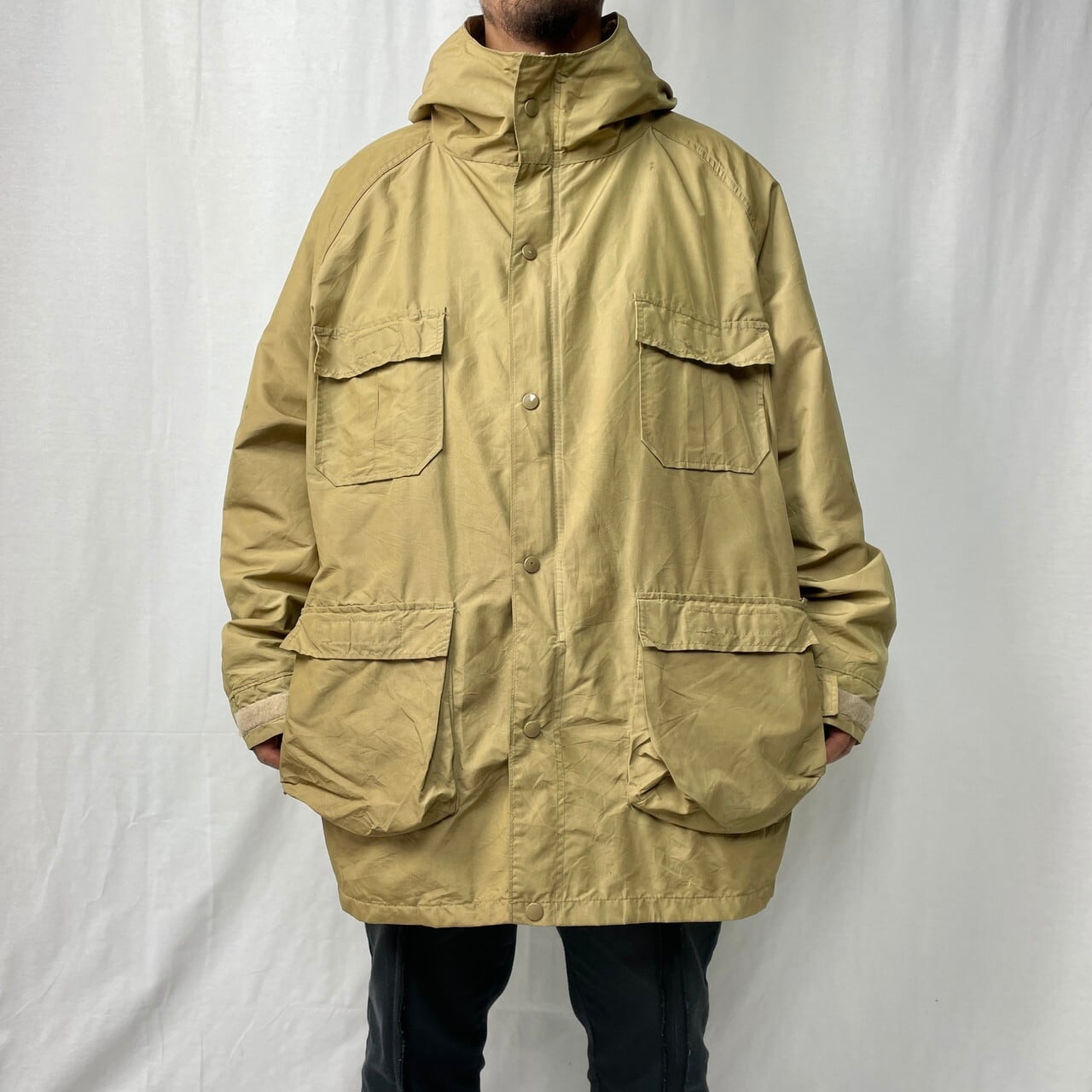 70年代 白タグ WOOLRICH ウールリッチ マップポケット 60/40クロス マウンテンパーカー メンズ2XL相当 古着 70s ヴィンテージ  ビンテージ キャメルブラウン 茶色 ベージュビッグサイズ 大きいサイズ【アウトドアジャケット】 | cave 古着屋【公式】古着通販サイト