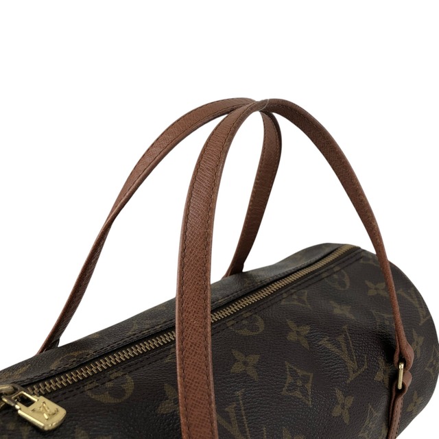 LOUIS VUITTON ルイヴィトン パピヨン モノグラム ハンドバッグ ブラウン ロールバッグ vintage ヴィンテージ オールド dekpw7