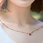 琉球ガラスのひと粒ネックレス 42cm