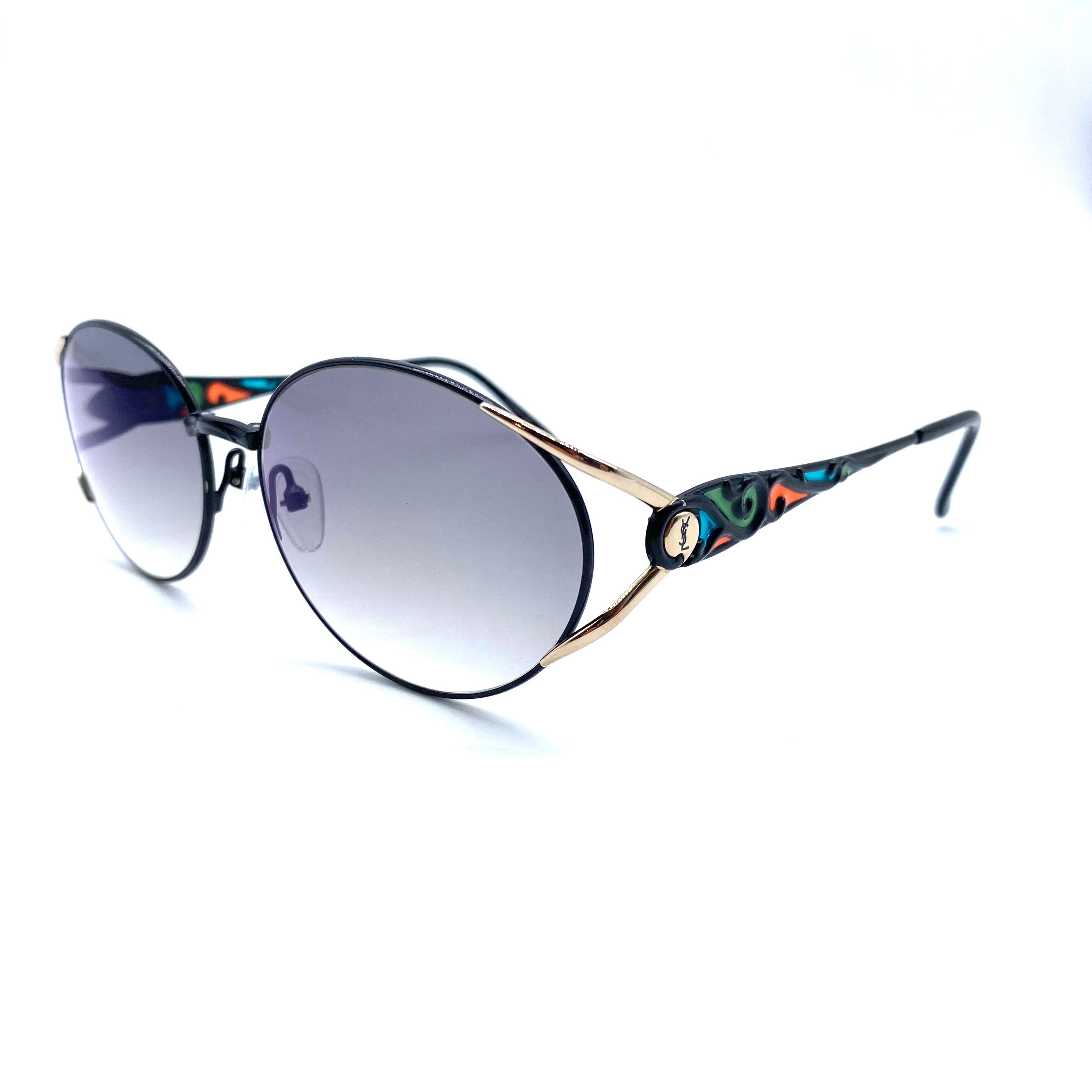 Vintage Yves Saint Laurent Eye Wear Sunglasses Made in Japan 