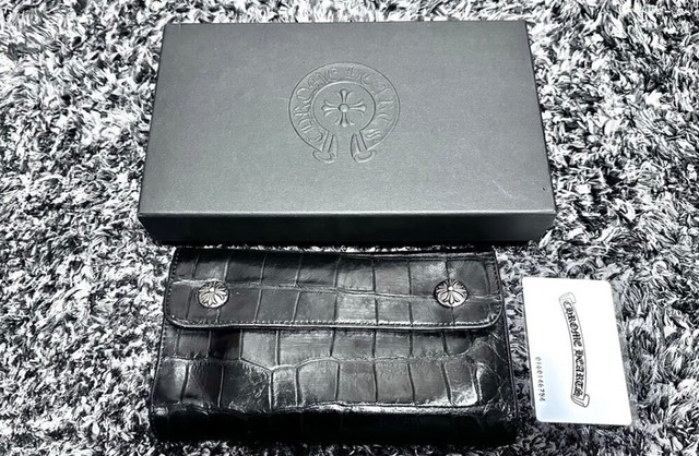 CHROME HEARTS クロムハーツ WAVE ウェーブ アリゲーター クロコ ウォレット 財布