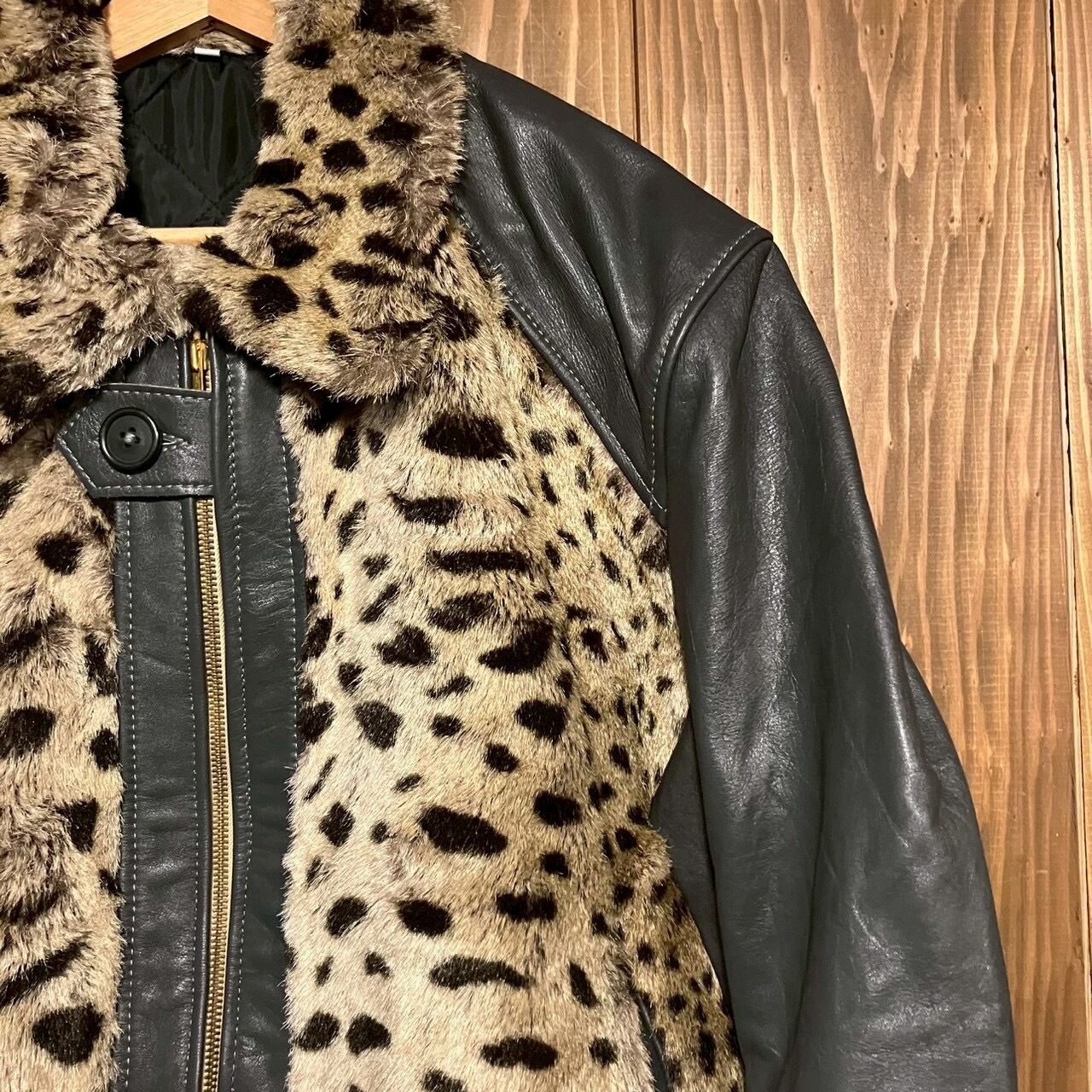 Vintage Leather Grizzly Jacket 再構築 熊ジャン オワジャン