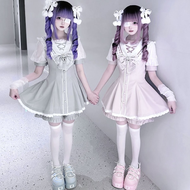 パールガーリーセーラー襟セットアップ：半袖Ver.