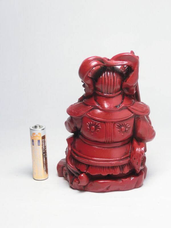 毘沙門天　庵治石　置物　縁起物 毘沙門天庵治石置物縁起物