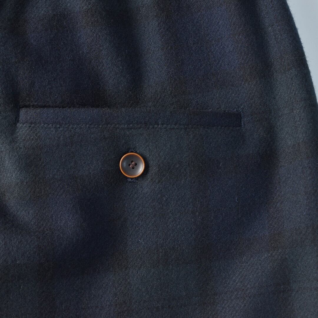 atelier naruse アトリエナルセ ウールフラノガウチョパンツ・ブラックウォッチ ウールフラノ生地を使った人気の定番パンツです【送料無料】