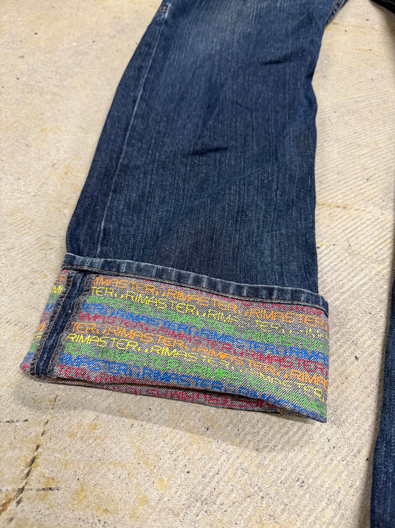 00's design denim pants