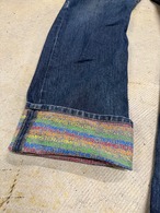 00's design denim pants
