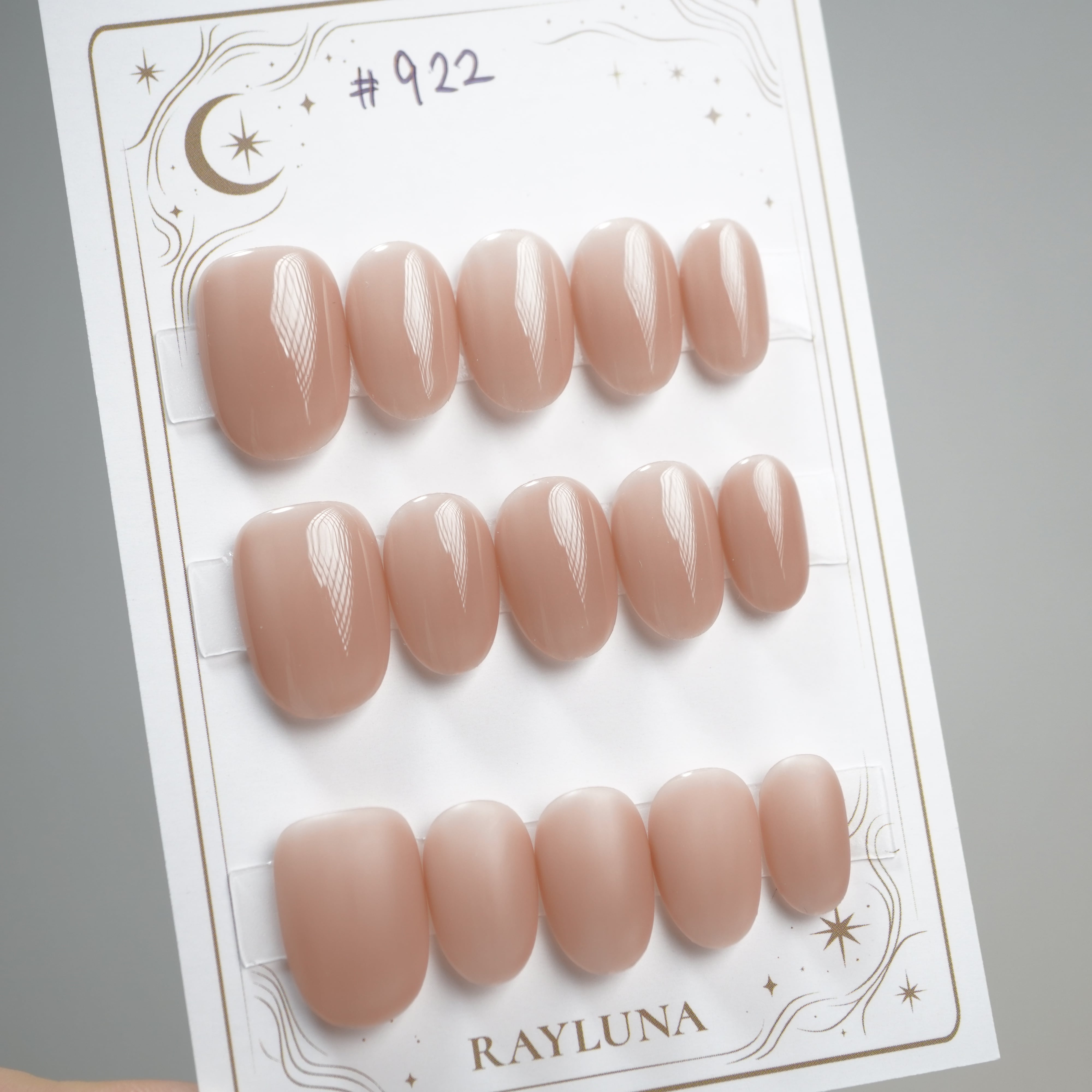 【#922】繰返し使える15枚セット【プレミアム】ネイルチップ/5本 艶なし/ショート アーモンド/XY482